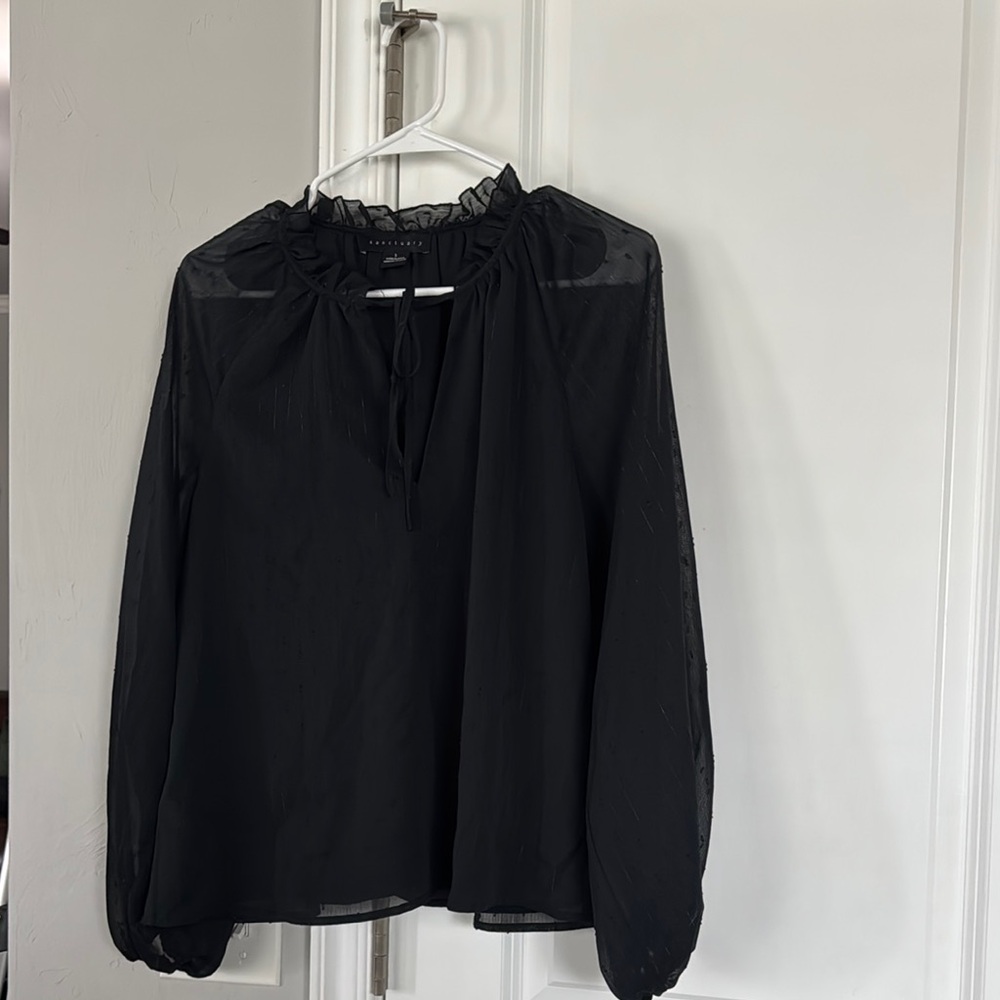 Sanctuary Black Blouse Elegant Top